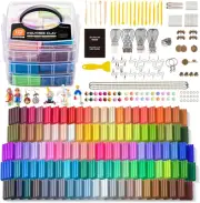 Shuttle Art 112 Colours Polymer Clay, Soft Oven Bake Modeling Clay Kit, 16 Ki...