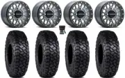 Raceline Podium Bdlk 15" Wheels Gy 30" Intersect Tires RZR XP 1000 / PRO XP
