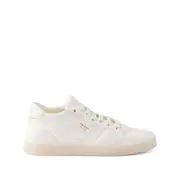 [Prada] Prada Leather Sneakers 37 IT NEUTRALS