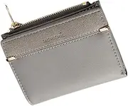 [Beavorty] Portable Wallet Multifunctional Short Purse with Zippered Closure Lightweight Small Holder for Cash Coins and Cards Present for