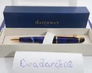 Waterman PHILEAS Ballpoint Pen, NOS, Blue Marble, GT, Look, Nice