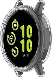 Case Compatible with Garmin Vivoactive 5, Armor Skeleton Replacement Cases for Smart Watch, Bumper with Hollow Screen Protector - Exclusive Accessories for vívoactive 5 (Transparent)