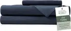 3 Piece Bed Sheet Set Twin Size, 100% Viscose Derived from Bamboo Sheets Set wit