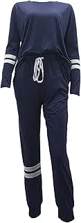 [DGHM-JLMY] Women's Loose Long Sleeve Casual Suit 2 Pieces Loungewear Sweatsuit Sets Crewneck Outfits Sweatsuits Tracksuits