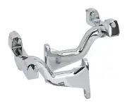 NEW MID-USA Rear Passenger Chrome FloorBoard Mounting Brackets w/ Hardware