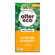 Alter Eco Organic Dark Chocolate - Almond Blackout | Flora & Fauna AU