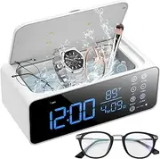 [Generic] Professional Ultrasonic Cleaning Machine 16.9oz(500ml), 360 ° Three-Dimensional Cleaning, 47khz Jewelry Cleaner Ultrasonic Machine for Glasses, Ring, Watch Band, Retainer, Dentures, Coin