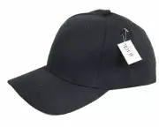 Bulk Lot x 12 Plain Black Baseball Caps Hat New