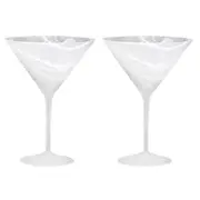 Skylar Martini Glass 291mL Frost Set of 2 Tempa 898247