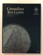 CANADIAN DIME #2 (1937-DATE) #9066 COIN FOLDER BY WHITMAN - NEW OLD STOCK