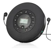 Rechargeable Portable Bluetooth CD Player, Compact Music CD Disc Player for Car, Travel, Home