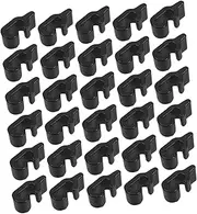 Unomor 40pcs Crate Door Buckles Heavy Duty Wire Clips for Pet Enclosures Cat Dog Rabbit Secure Latches Easy to Assemble Black