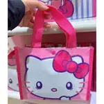 ♥小公主日本精品♥ HELLO KITTY 方形手提袋 便當袋 野餐袋 小購物袋 大臉圖 大阪限定 ~ 8