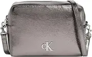 [Calvin Klein] MINIMAL MONOGRAM CAMERA BAG TUM Women's Bag, Beige, One Size, Gunmetal, Casual