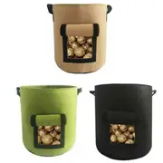 3Pcs 7Gal Potato Grow Planter Container Bag Breathable Pouch Root Planting Side
