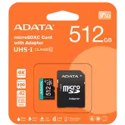 ADATA 512GB Premier microSDXC / SDHC UHS-I Class 10 Memory Card Memory Card with