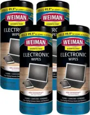 Weiman Electronic Screen Cleaner Wipes - 4 Pack Clean Your Laptop, Computer, TV,