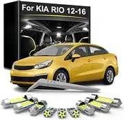 12Pcs LED Interior Light Bulb Kit, For Kia Rio 3 MK3 UB 2012 2013 2014 2015 2016 Trunk Reading Lamp Car Accessories