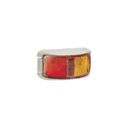 6 x Narva 9-33V LED Side Marker Lamp Lights Red Amber with White Deflector Base