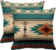 Emvency Set of 2 Throw Pillow 18" x (Pack 2), Teal Blue
