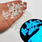1200PCS Glow in The Dark Garden Pebbles, Christmas Glow in The Dark Rocks Outdoor, Luminous Pebbles Glow Stones for Landscape, Indoor/Outdoor Yard Décor (Color : White)