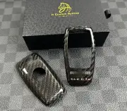 Genuine Carbon Fiber Key Fob Cover Keyring Pack For Mercedes GLE63s Custom Made