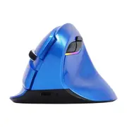 DELUX M618mini-Blue Wireless Ergonomic Mouse Rechargeable Vertical Mouse with BT