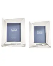 Set of 2 Crystal Photo Frames