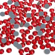 SS30 6.5MM Hotfix Crystals Glass Rhinestone, Flatback Hot Fix Round Gems Crystal Stones for Clothes Crafts (Emerald/Green, 288 Pieces)