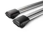 Yakima Rail Bar Silver Roof Rack Pair for Rasied Rails S45Y - 8050204