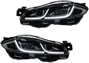 Compatible For Jaguar XJ 2012-2019 Upgrade New LED Auto Headlights Assembly Dual Projector Lens Plug And Play Car Front Lamps Accessories(Style B one set)