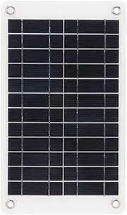 Joyzan Mini Solar Panel, 12V 8.5W Solar Cell Panel Monocrystalline Solar Battery Charger Semi Flexible Panel Power Board Module with Car Charger and Clip Line for Solar Power RV Camping