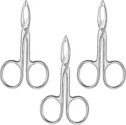 Tweezers Scissor Handle Straight Tip Eyebrows Tweezers Scissors Shaped Hair Plu