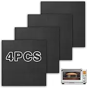 Air Fryer Liners Compatible with Breville Smart Oven Air Fryer Pro BOV845BSS, 4 PCS Non-Stick Oven Liners for Bottom of Oven, Accessories for Breville Toaster Reusable Baking Mat