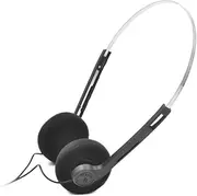 Black Retro Over-Ear Earphones,Mini Stereo Lightweight Headphones with Cord,Hi-Fi Stereo Earphone Headset,80s 90s Vintage Headset Wired,Walkman Headphone Headphones and Earbuds