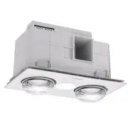 Martec Forme 2 Heat Bathroom 3-in-1 - White - Tri-Colour