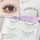 Whole Pair Lower False Lashes Transparent Stems Eye Makup Tool Beauty