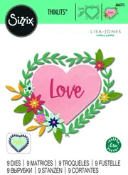 Sizzix Hello Love Thinlits Die Set
