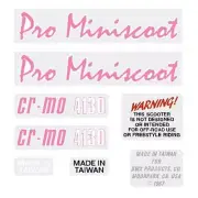 Mongoose - 1987 PRO Miniscoot decal set - old school bmx