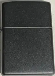 ZIPPO 1996 REGULAR BLACK MATTE LIGHTER UNFIRED IN BOX K371