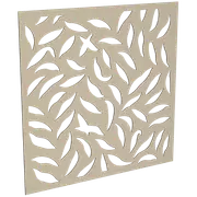 ProtectorAl 300-1200w x 300-1200h Paperbark Large Leaf Unframed Solid Aluminium Decorative Panel