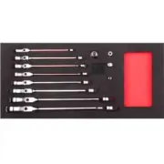RS Pro COMBINATION RATCHET SPANNER SET 12Pcs 8-19mm Hexagon & Square, C-Gear
