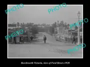 OLD LARGE HISTORIC PHOTO OF BEECHWORTH VICTORIA VIEW OF FORD STREET c1920