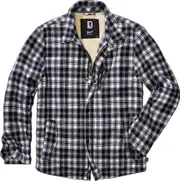 Brandit Classic Sherpa Textile Jacket, black-white, Size XL for Men Black White