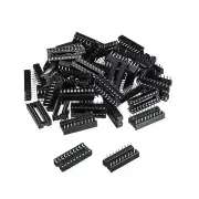 DIP IC Chip Socket Adapter Flat Pin 20P 2.54mm Pitch IC Socket, 50 Pack