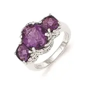 Sterling Silver Amethyst Ring