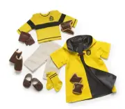 Harry Potter 18-inch Doll Hufflepuff Quidditch Uniform Outfit with Robe Featu...