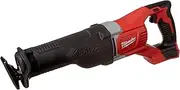 [Milwaukee] 2621-20 M18 18V Lithium Ion Cordless Sawzall 3,000RPM Reciprocating Saw with Quik Lok Blade Clamp and All Metal Gearbox (Bare Tool)