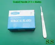 150 Scalpel Blade #23 & 6 Scalpel Handles #4 Instrument