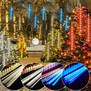 LED Meteor Shower Lights Outdoor New Year Falling Rain Drop String Light 3 Size